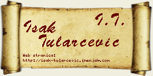 Isak Tularčević vizit kartica